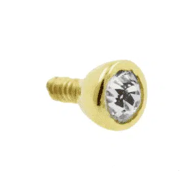 Jewelled 18 Karaats Gouden opschroefbal