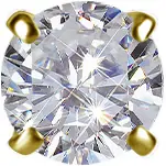 18 Karaats Gouden neuspiercing met Diamant