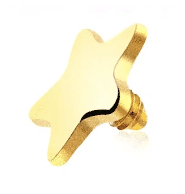 Titanium surfacetop met ster goud