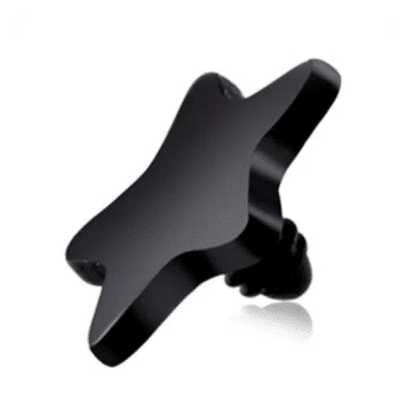Titanium surfacetop met ster zwart