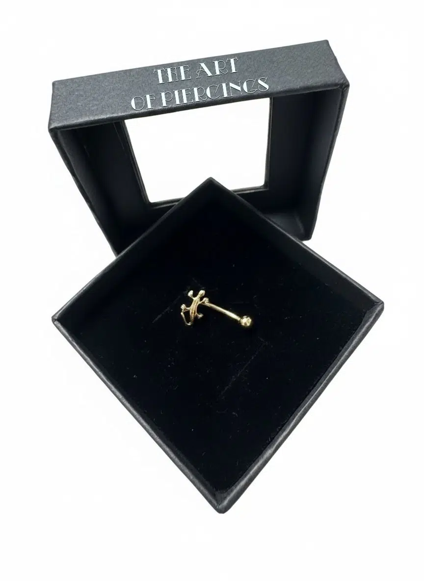 Rookpiercing met Gecko