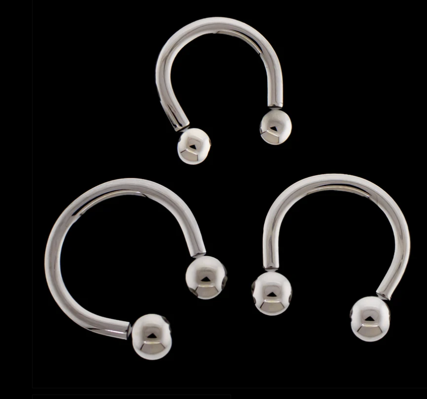 Titanium zware circular barbell met intern schroefdraad