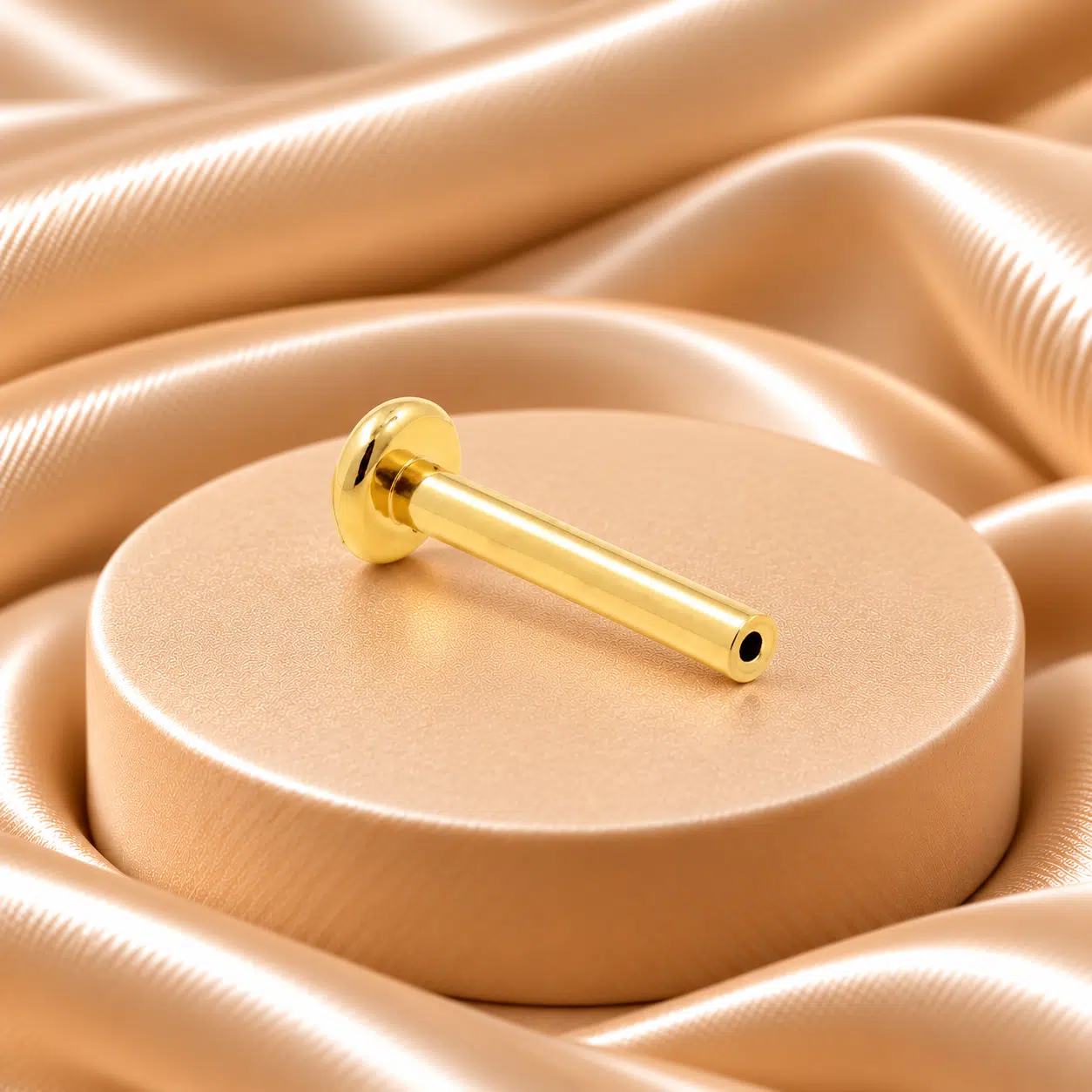 Gouden labret stud