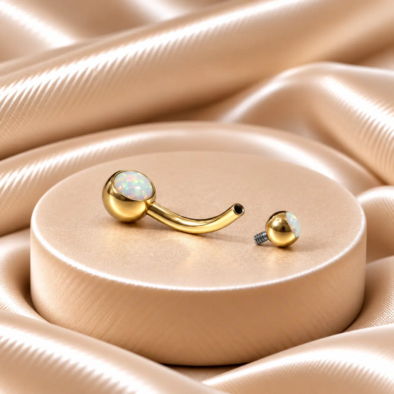 Navelpiercing met Edelstenen