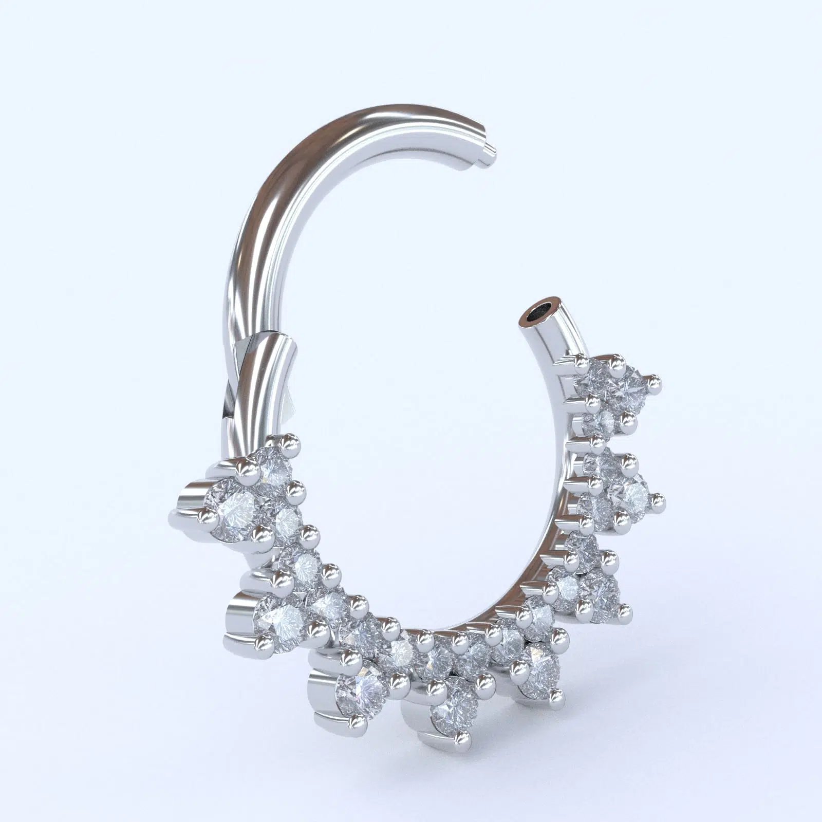 Premium Shanga Gioielli 18 Karaats Gouden Clickring Prongstar