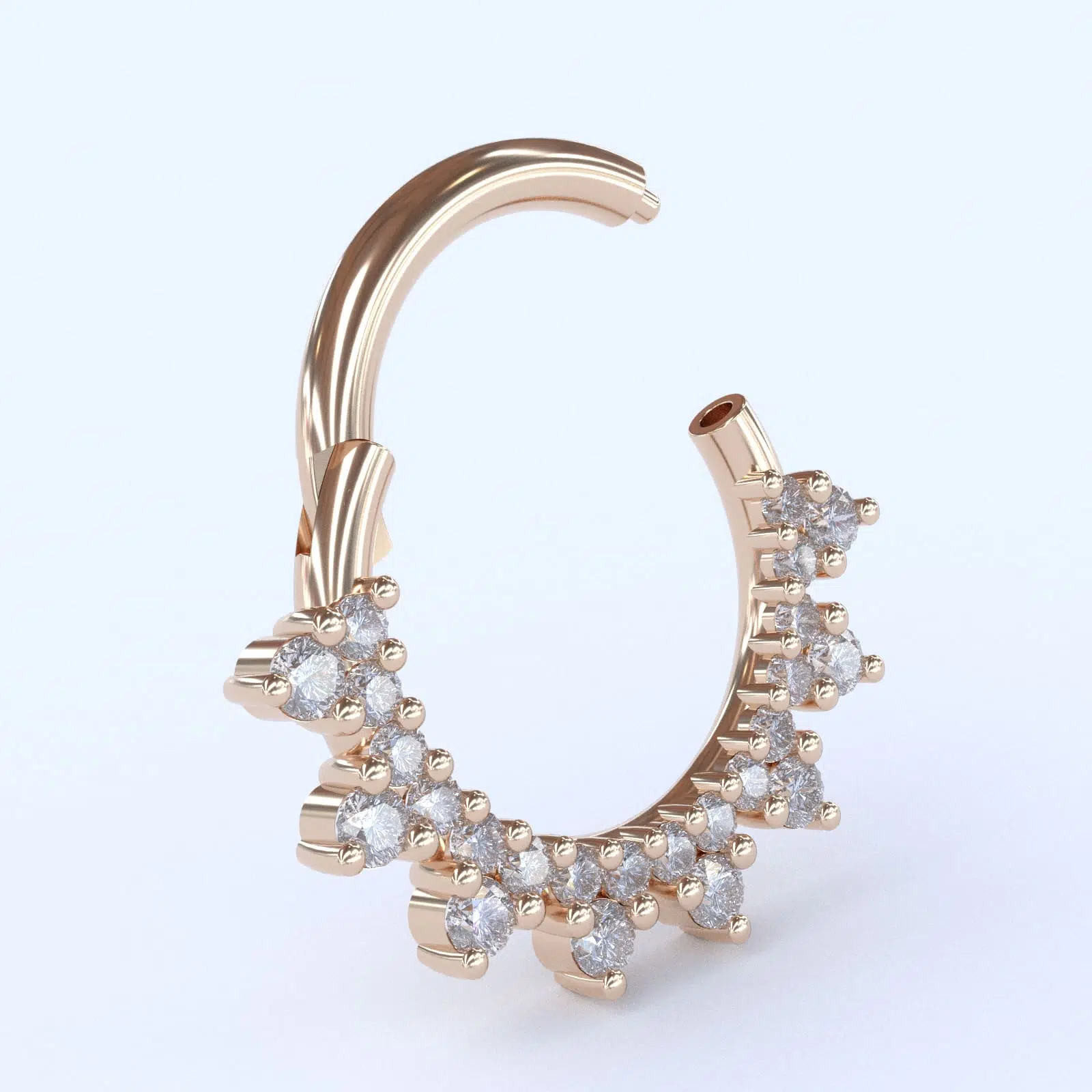 Premium Shanga Gioielli 18 Karaats Gouden Clickring Prongstar