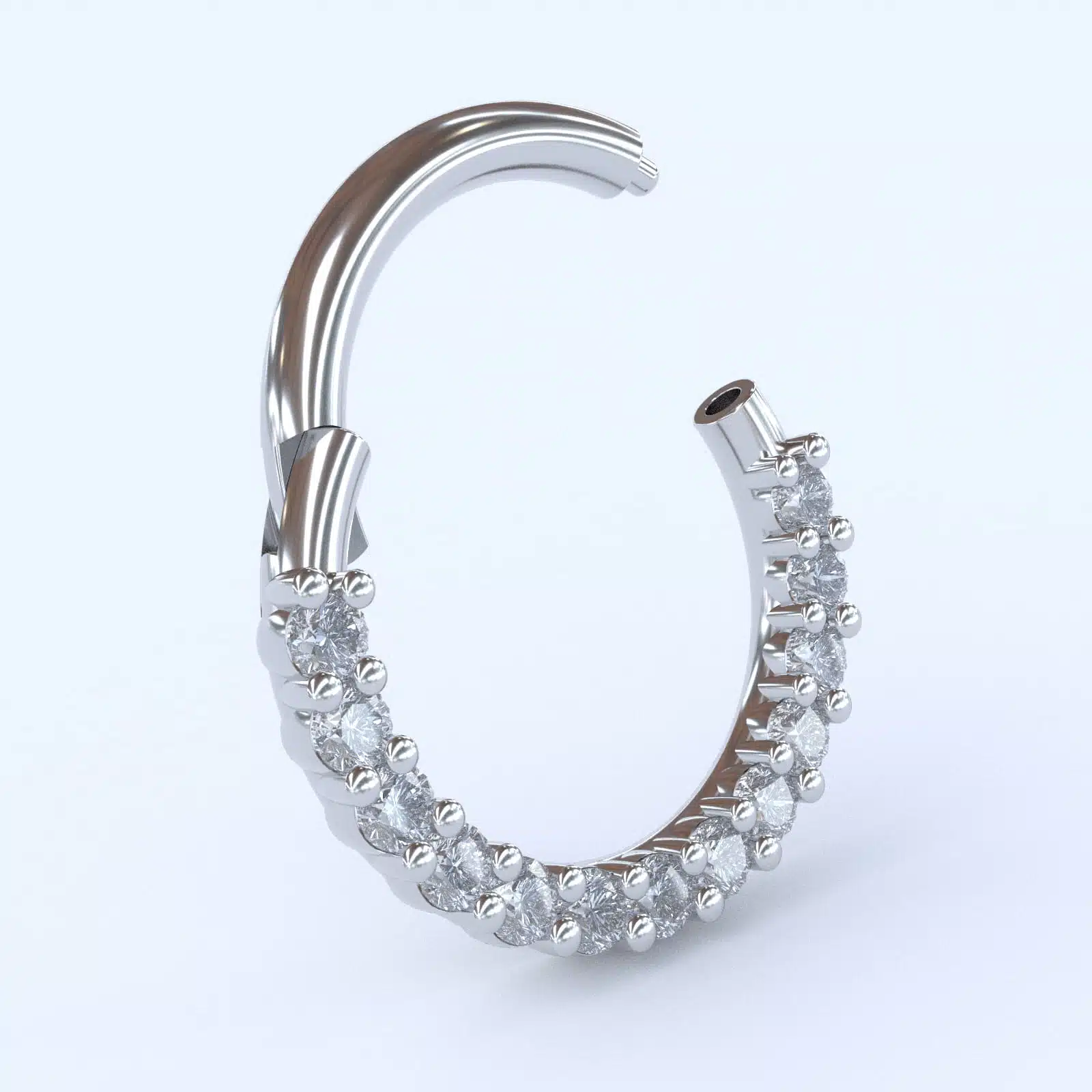 Premium Shanga Gioielli 18 Karaats Gouden Clickring Single line