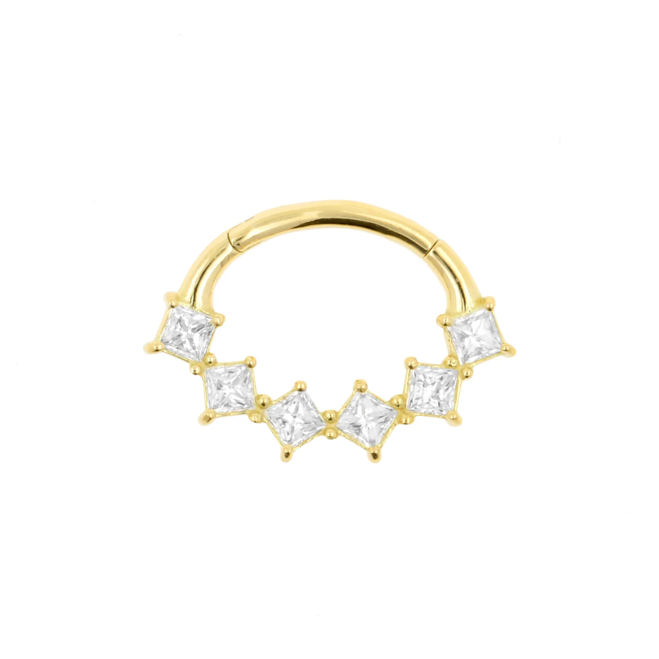 18 Karaats Gouden segmentring Squares