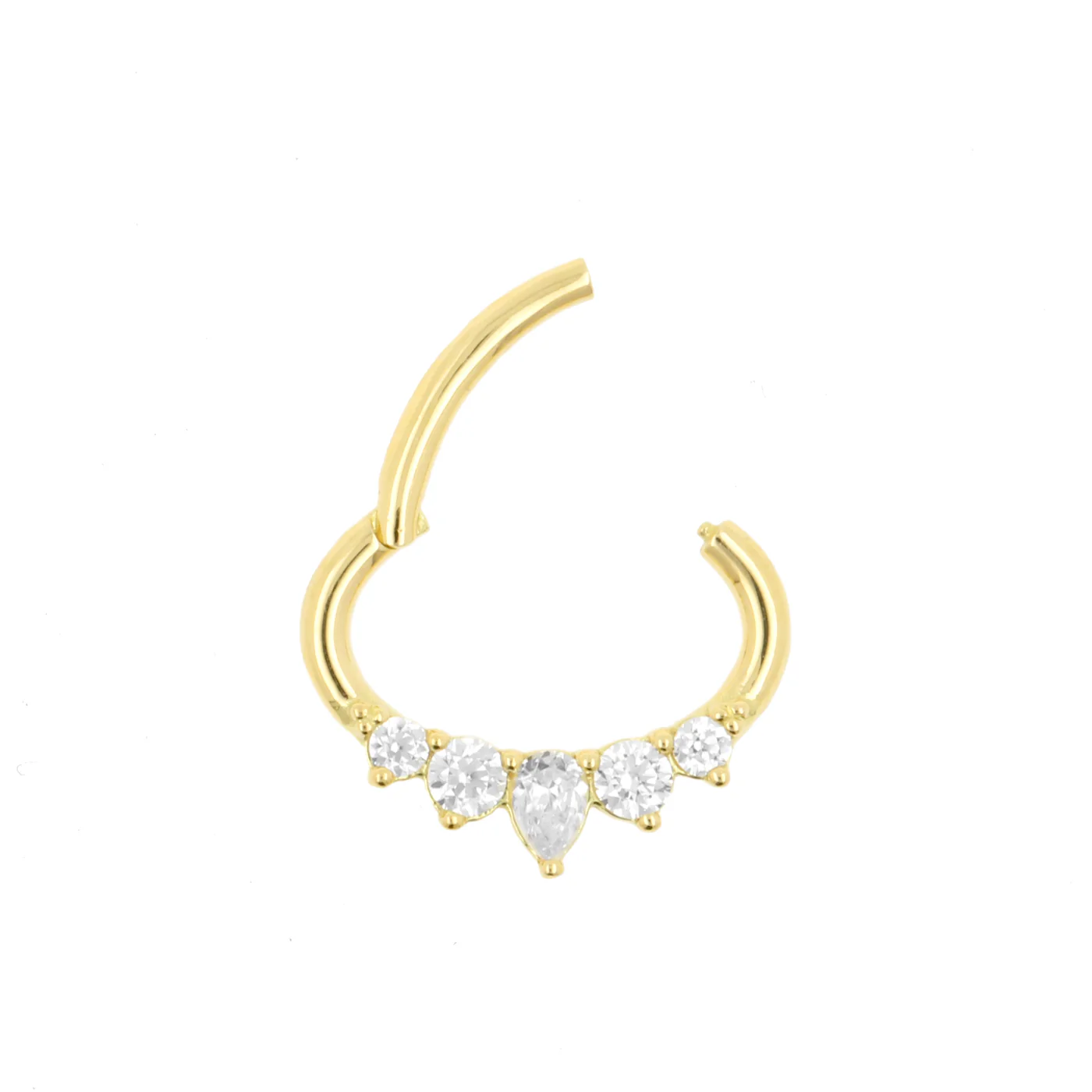18 Karaats Gouden segmentring Tiara