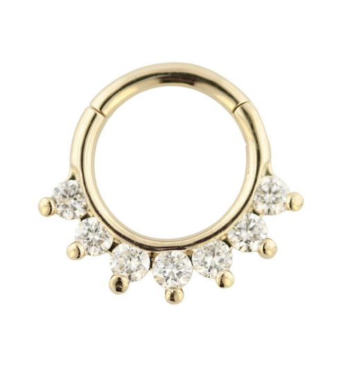 Industrial Strenght 18 Karaats Gouden Clickring Hera