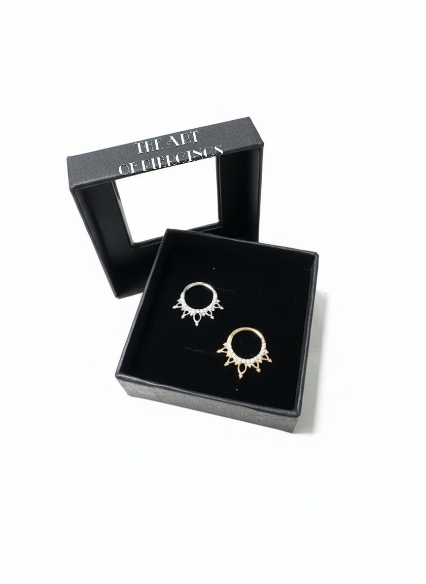 Premium Buddha Jewelry 14 Karaats Gouden clickring - Indra