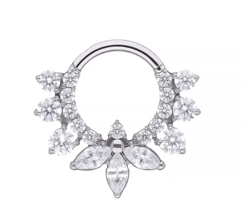Titanium Violet clicker ring