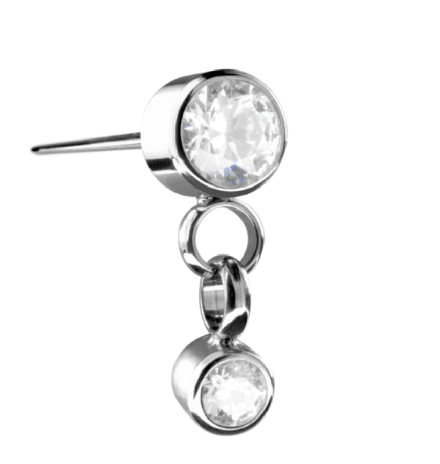 Premium Inari Organics Titanium Swarovski Dangle