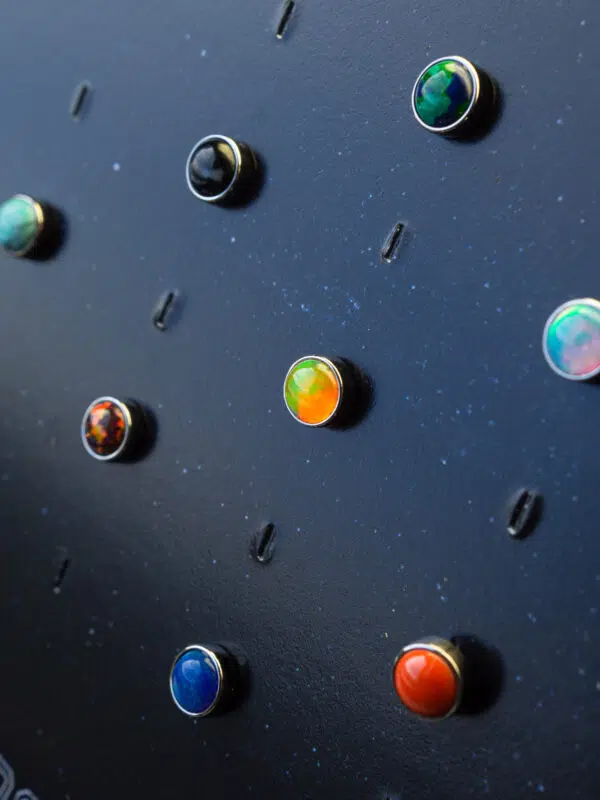 Titanium threadless Cosmos Limited edition