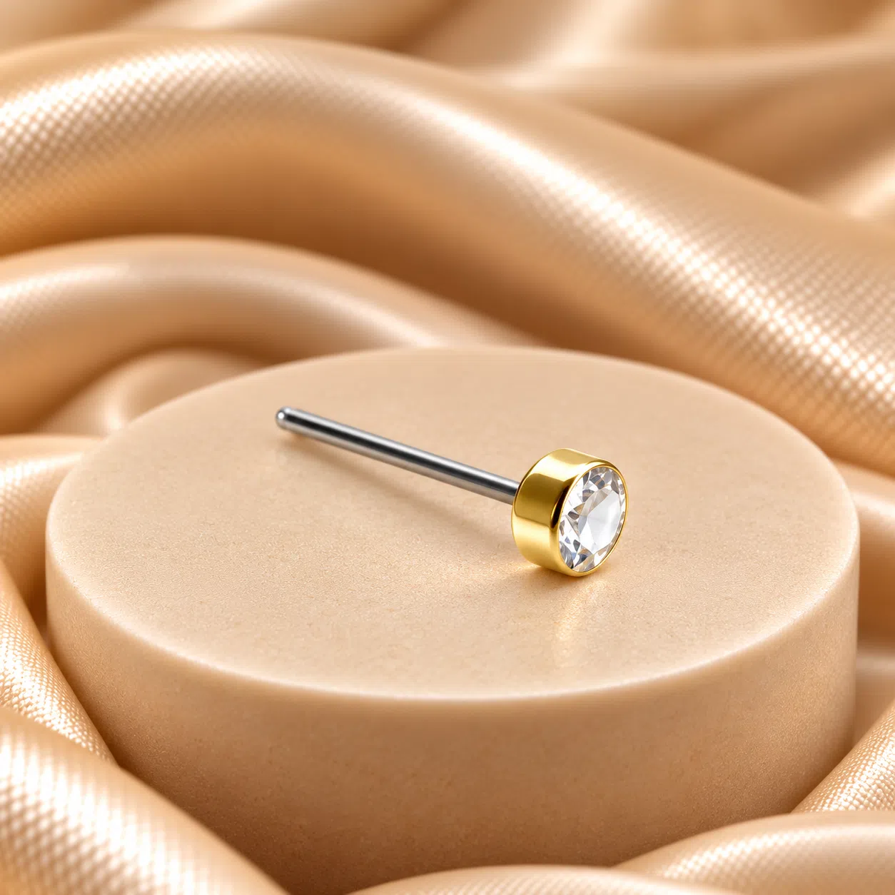 Diamant in bezel
